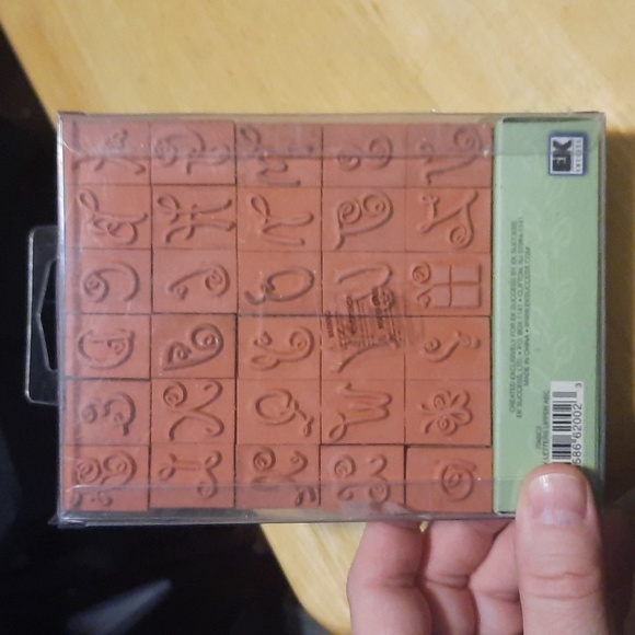 Loopy letters Upper Case rubber stamp set by Image Tree. - Picture 2 of 2